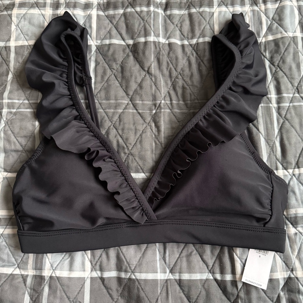 Old Navy Black Bathing Suit Top NWT Sz S